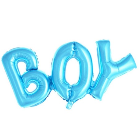Напись Boy голубая