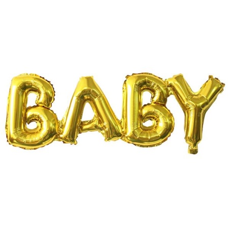 Напись Baby золото